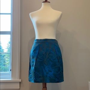 J Crew size 6 mini skirt green-teal